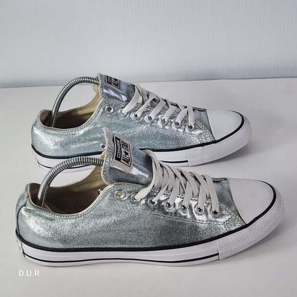 Converse Chuck Taylor Shoes Unisex Size Men's 9/Women's 11 Metallic 154038F - Picture 5 of 9